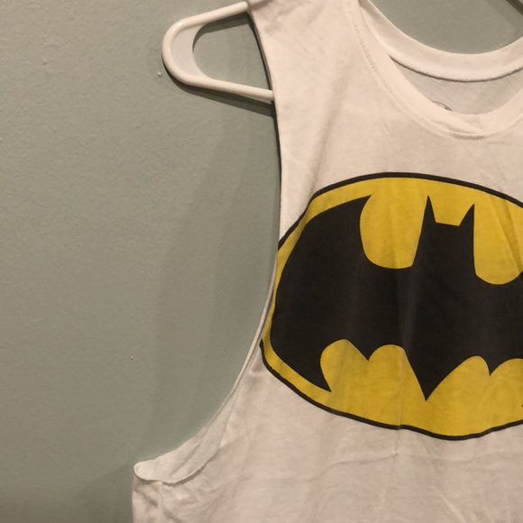 BATMAN WHITE WOMEN’S TANK SIZE S - Picture 3 of 5
